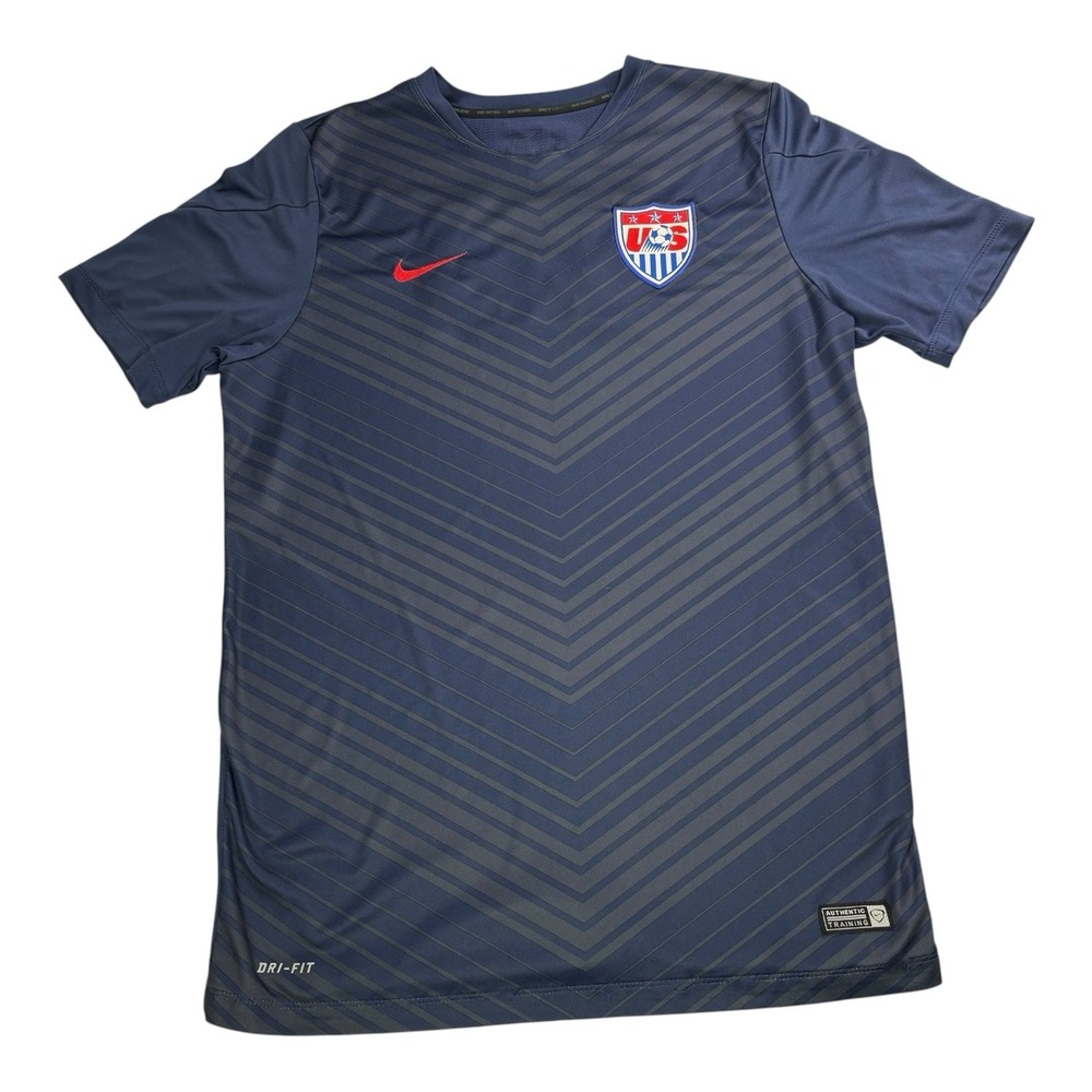 Nike USA USMNT 2014 World Cup Prematch Training Jersey Men's Large 578799-410